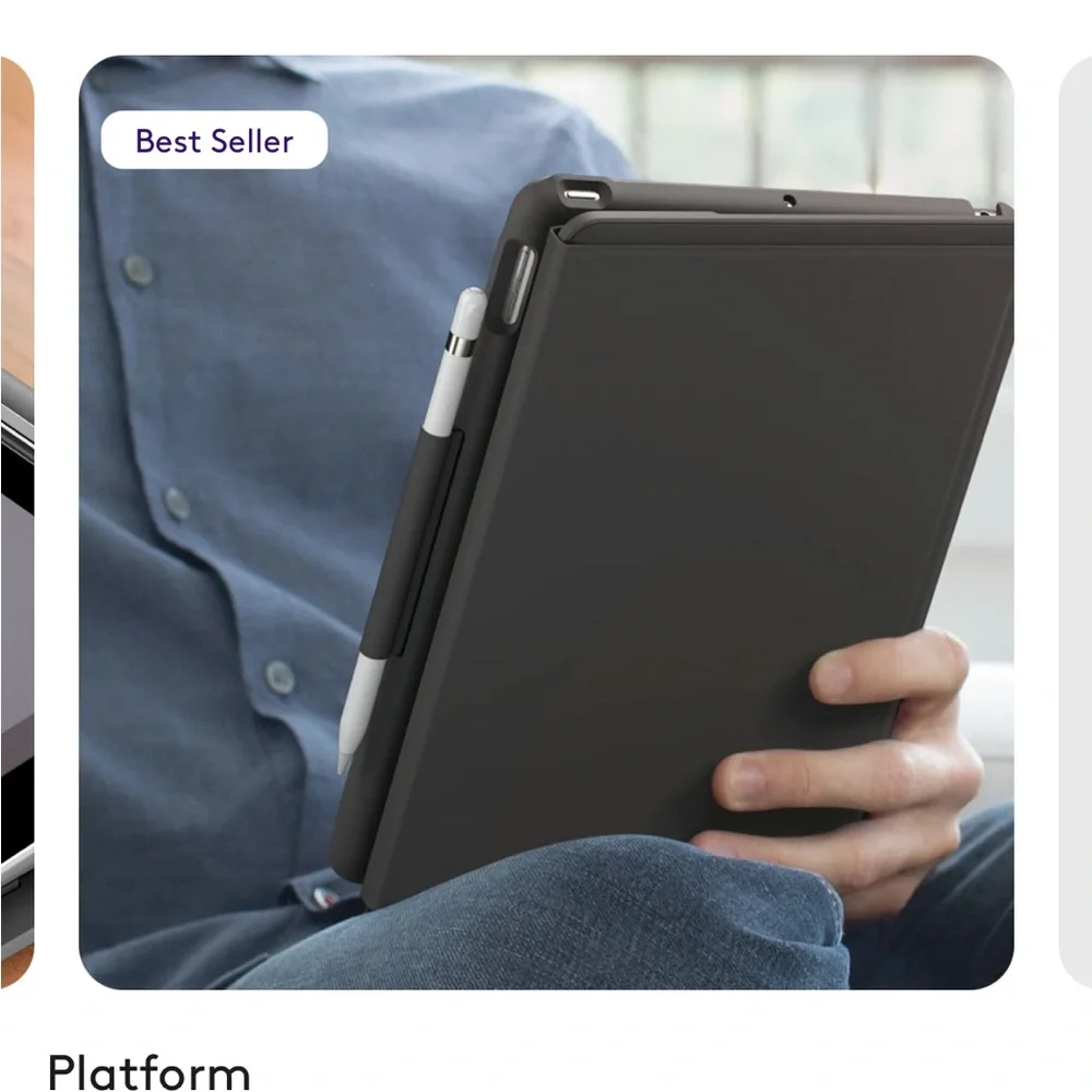 iPad tablet cover case with keyboard